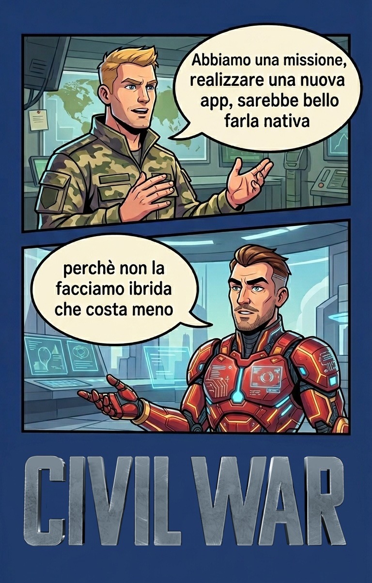 App native vs App Ibride: La nuova Civil War
